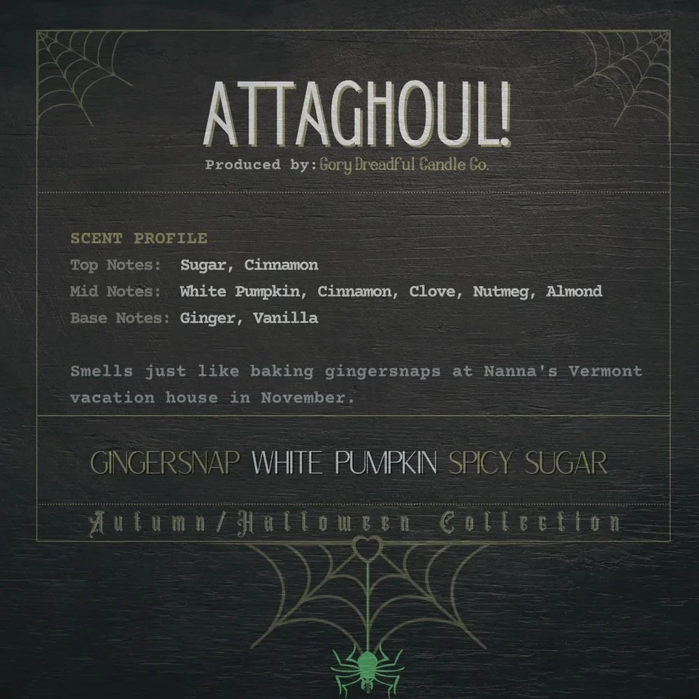 Attaghoul! Sizzling Room Salt Potpourri: Gingersnap White Pumpkin Spicy Sugar